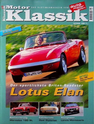 Deckblatt Motor Klassik (05/2000)